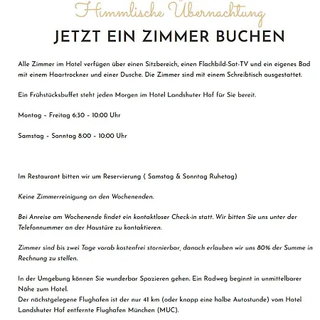 Und Restaurant Landshuter Hof